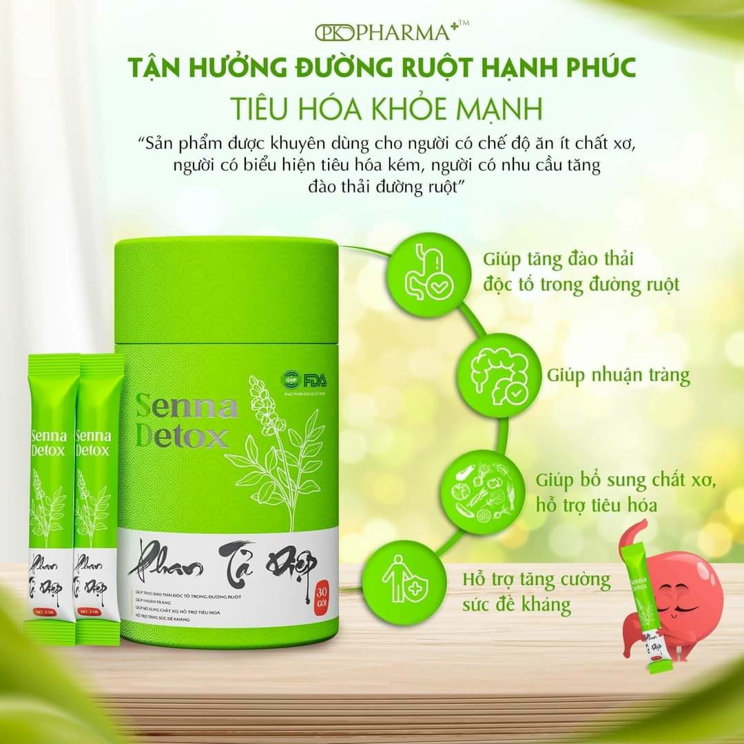 [MẪU MỚI] Phan tả diệp Senna Detox thải độc ruột Dr Lacir