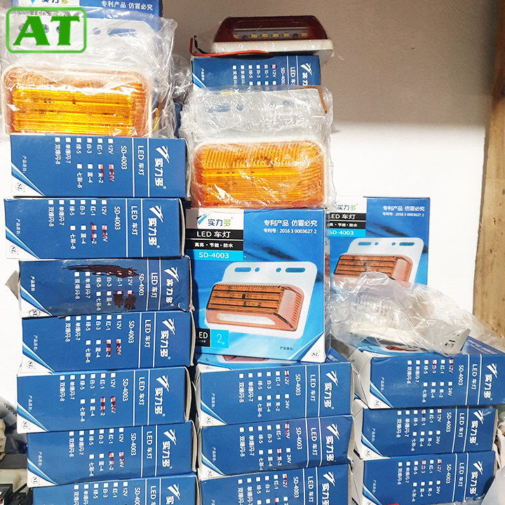 10 Cái Đèn Led Sườn Xe Tải 12V 24V Có Soi Lốp 5 Màu Tùy Chọn