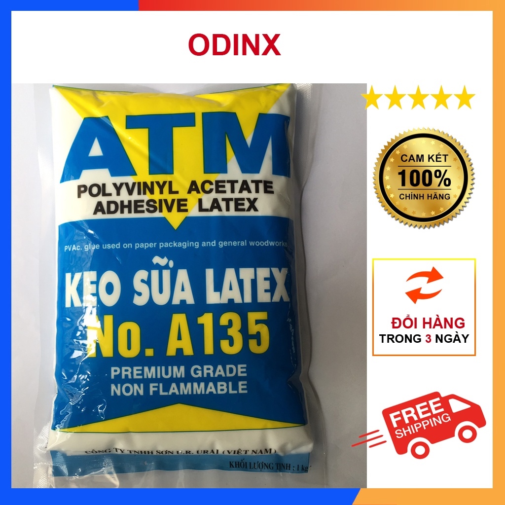 Keo sữa làm slime dán thảm sàn gỗ giấy dán tường atm latex túi 1kg