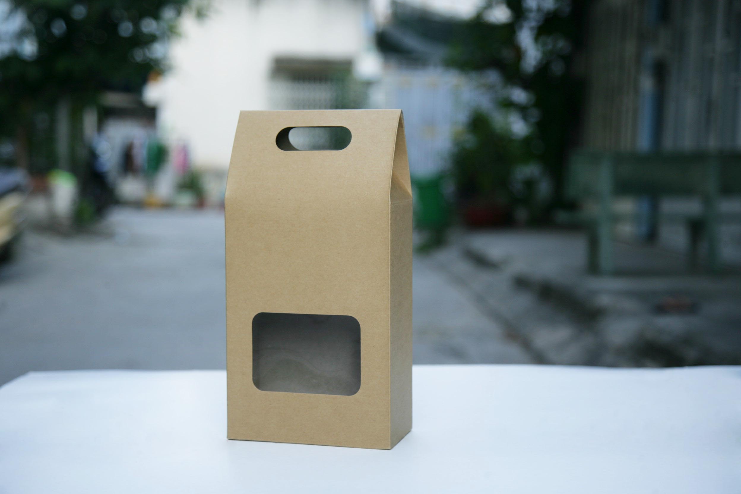 50 cái Túi số 34 Size S - Hộp giấy kraft đựng quà tặng thực phẩm bánh kẹo bột ngũ cốc