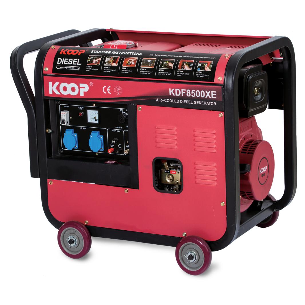 Máy Phát Điện Chạy Dầu Nhập Khẩu 6kw Koop KDF8500XE