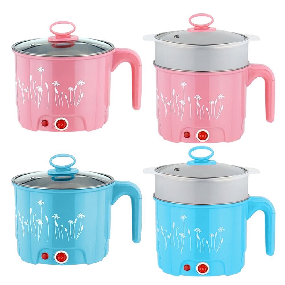 Ca nấu mì đa năng tặng kèm vỉ hấp inox có tay cầm 1,8l