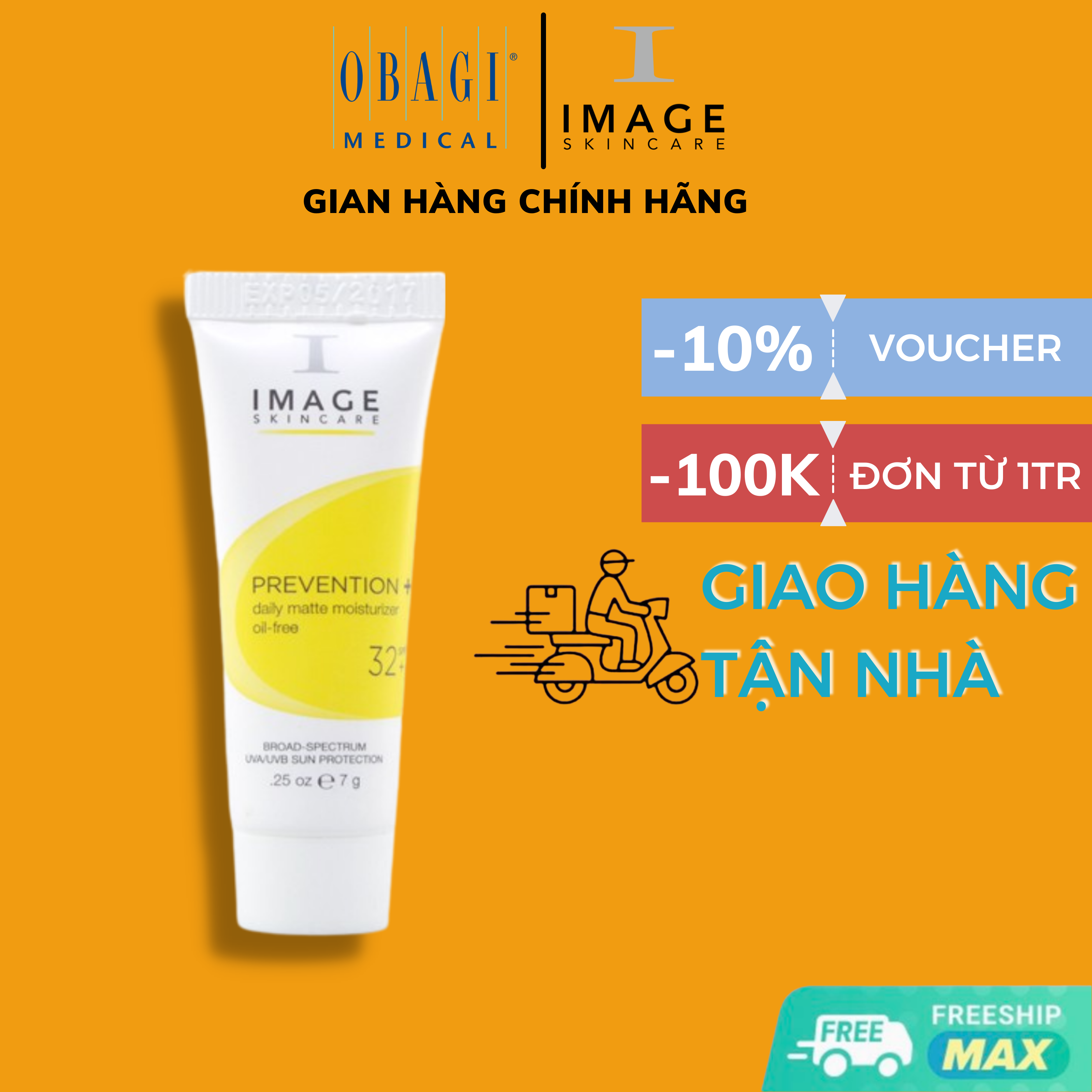 Kem chống nắng mini - image prevention spf 32+