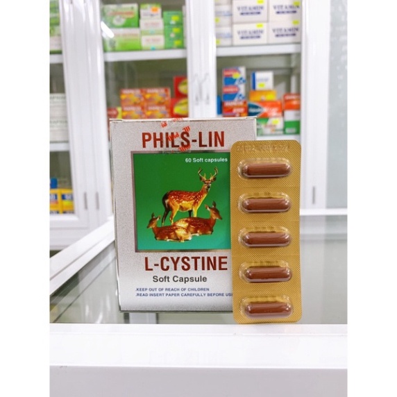 Viên uống đẹp da, tóc, móng l-cystine phils-lin 500mg - hộp 60 viên