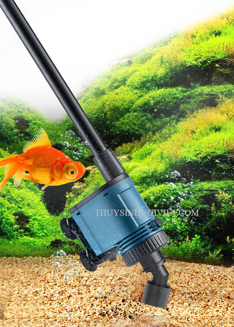 Máy hút cặn, vệ sinh hồ cá SOBO BO - 028 công suất 28W chuyên dành cho hồ cá rồng, cá cảnh