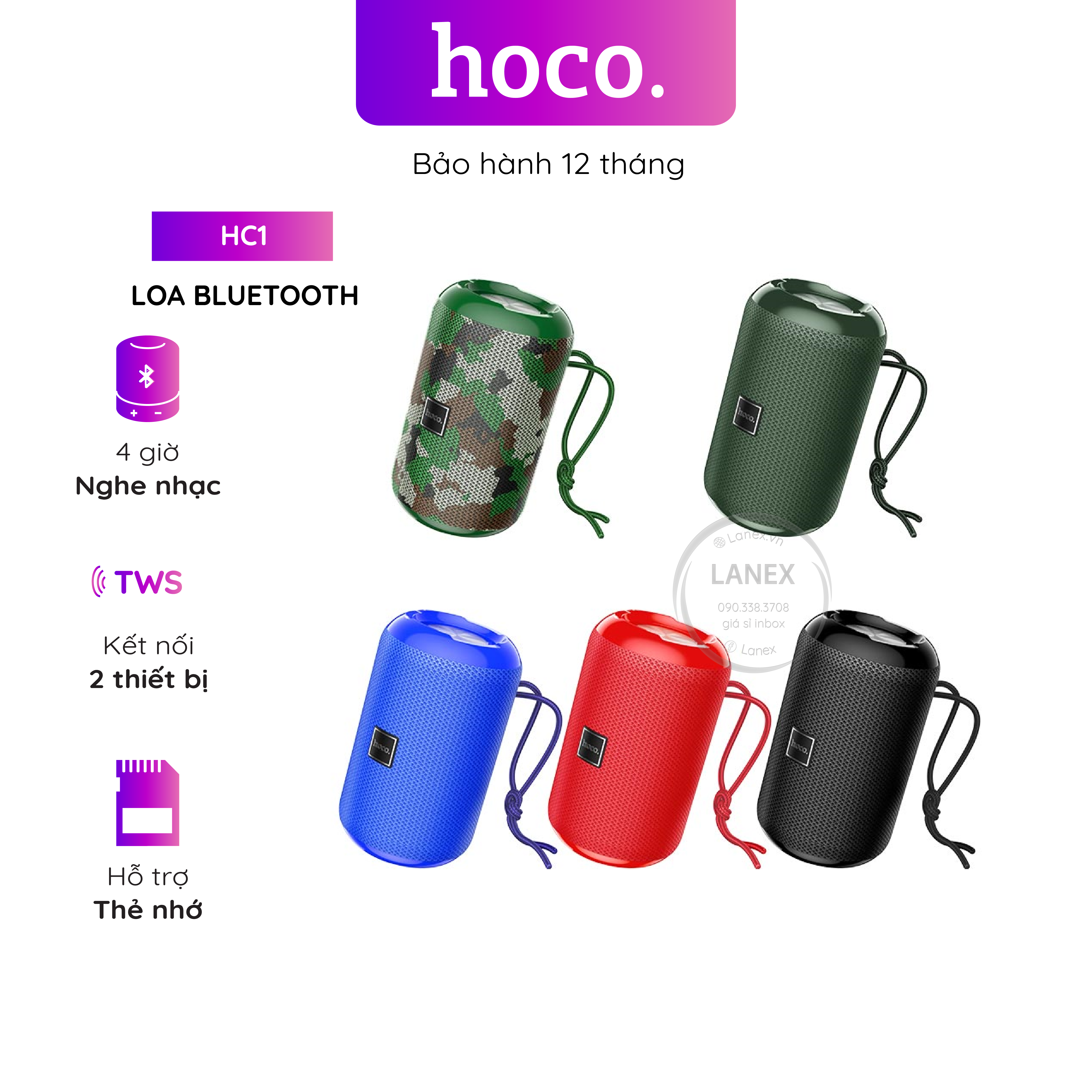 Loa Bluetooth Hoco HC1 V5.0 5W