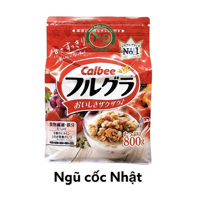 Ngũ cốc Calbee Nhật Bản 750gCực ngon date mới nhất- có sỉ giá đẹp