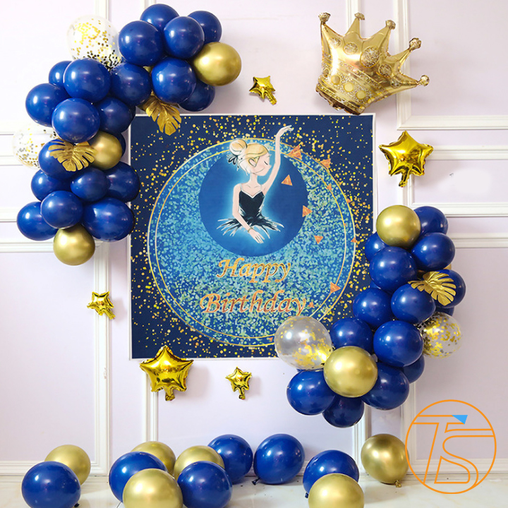 Bộ trang trí sinh nhật cô gái múa ba lê - Phụ kiện decor trang trí nhà cửa - Đồ trang trí tiệc thôi nôi - Bong bóng happy birthday - Chữ trang trí đầy tháng - Sét trang trí tiệc sinh nhật cho bé trai bé gái cute