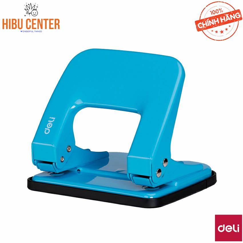 Đục lỗ 20 tờ deli 137 phủ kim loại spcc đế nhựa màu ngẫu nhiên