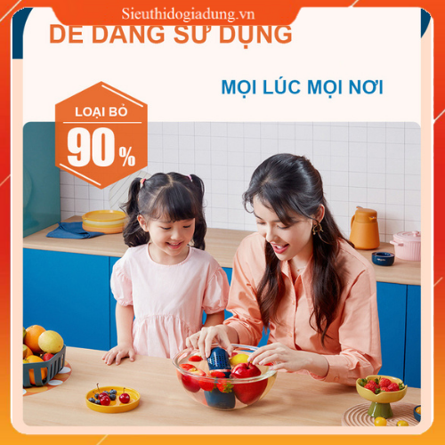 Máy khử trùng thực phẩm, Máy rửa trái cây – rau củ quả - thịt cá, tiệt trùng thực phẩm, loại bỏ chất bảo vệ thực vật