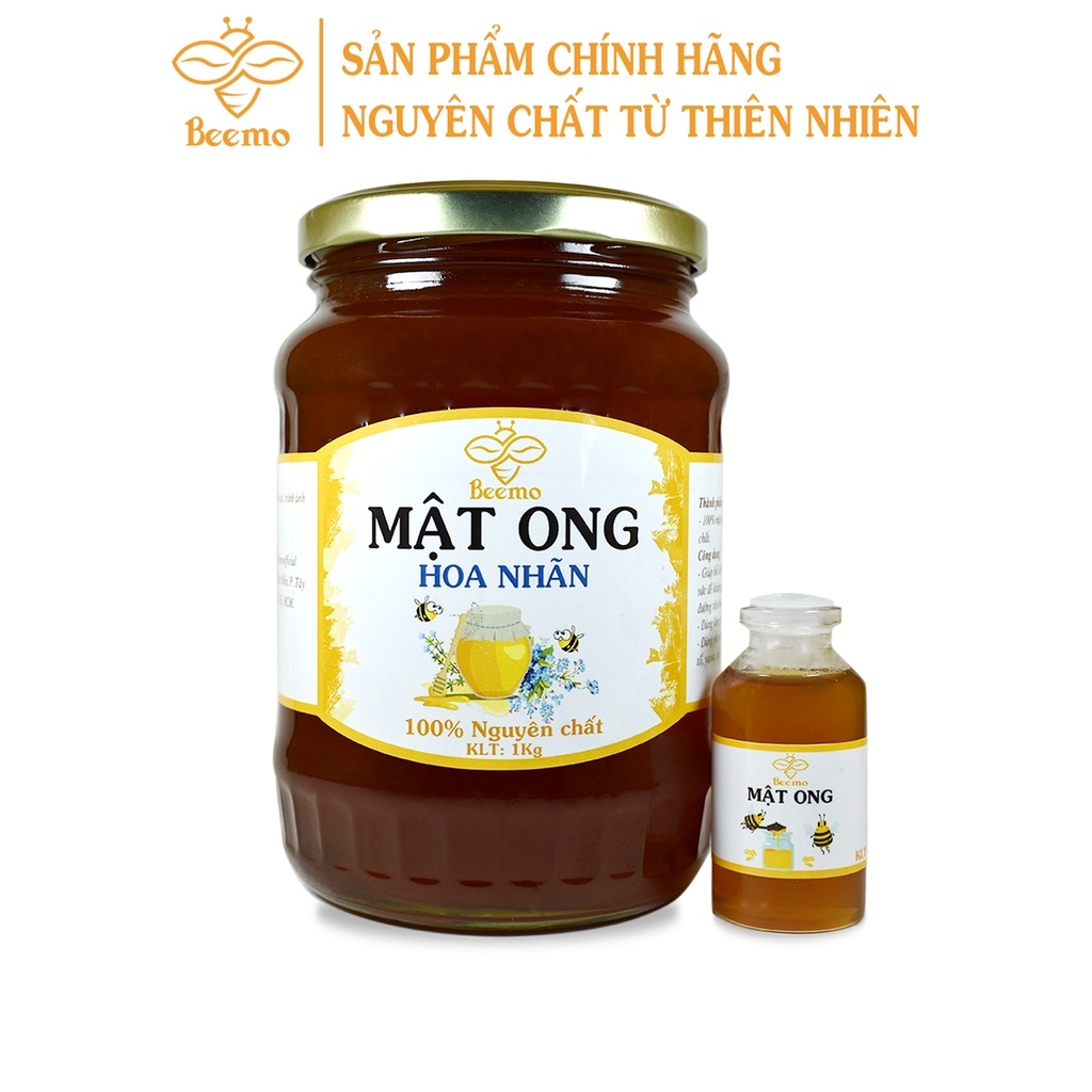 HOT SALE [Mã FMCGMALL giảm 8  đơn 250k] Mật ong nguyên chất hoa nhãn 300g-1Kg Beemo