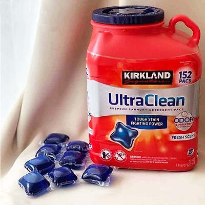 Viên Giặt Quần Áo Kirkland Signature Ultra Clean 152 Viên Của Mỹ