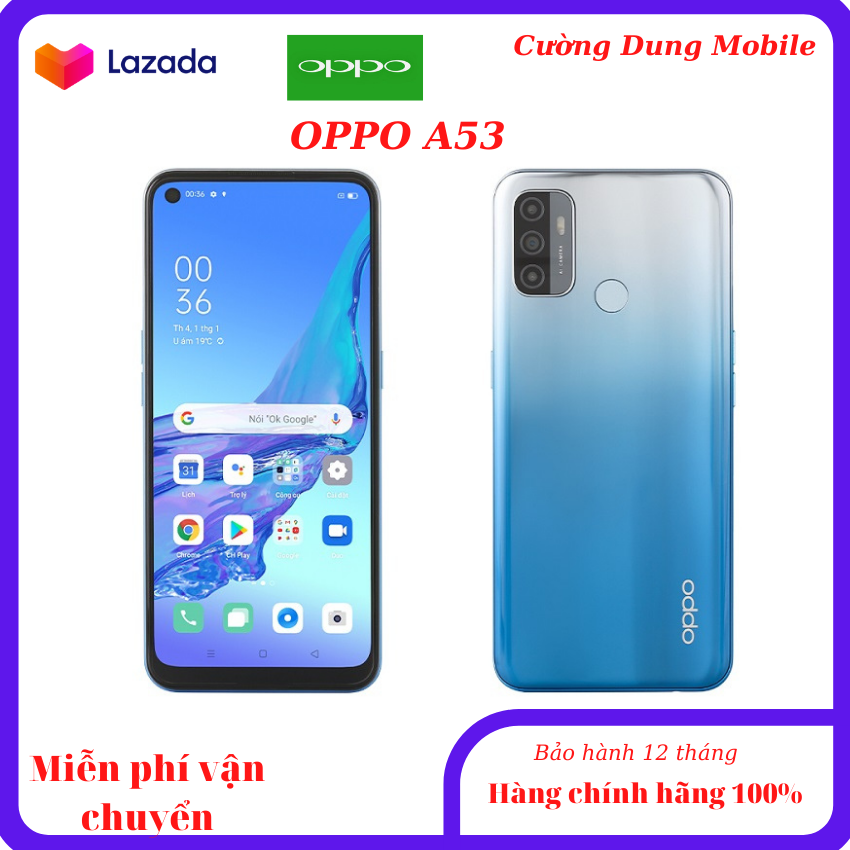 NEW bảo hành chính hãng 12 tháng toàn quốc,Oppo A53, pin khỏe, máy đẹp, sạc nhanh,cấu hình khủng, pin trâu, chụp ảnh đẹp, chụp ảnh nét, giá tầm trung.