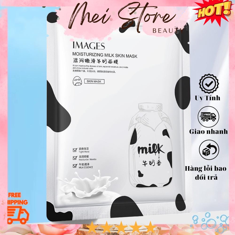 Mặt Nạ Sữa Bò Dưỡng Ẩm Images Moisturizing Milk Skin Mask Làm Mịn Da