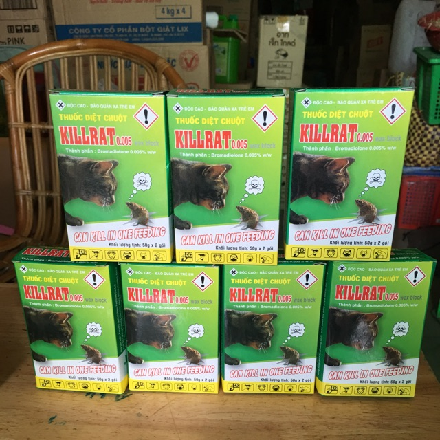  Thuốc diệt chuột KILLRAT   2 gói hộp     STORM 40gr gói  Bả diệt chuột an toàn hiệu quả chuột chết ngoài sáng hàng công ty giá rẻ 