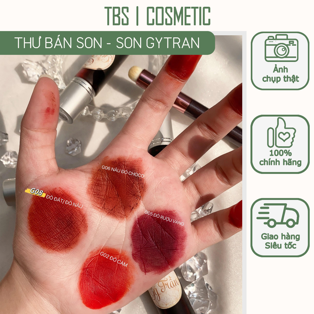 Son tint lăn tuổi thơ gytran - tặng cọ