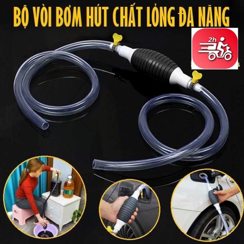 Dụng cụ bơm hút xăng dầu chất lỏng bóp tay - ống hút xăng dầu chất lỏng bóp tay, dụng để hút NƯỚC BỂ CÁ