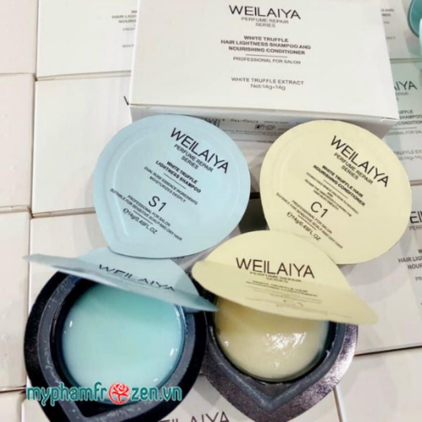 Dầu gội phục hồi nấm truffle weilaiya set dùng thử mini phục hồi tóc