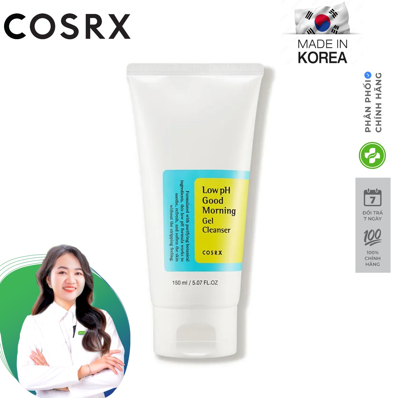 Sữa rửa mặt Cosrx Good Morning Gel Cleanser 150ml