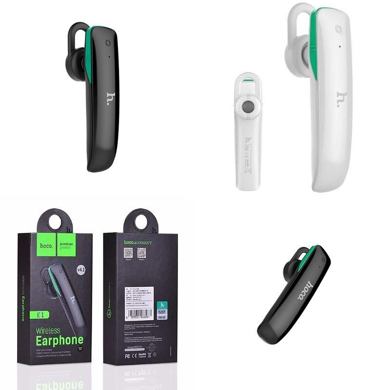 Tai nghe bluetooth Hoco E1 V4.1 ,Tai nghe bluetooth HOCO E1 không dây chống ồn tương thích với mọi thiết bị điện thoại.bh 6 tháng.lỗi đổi mới.