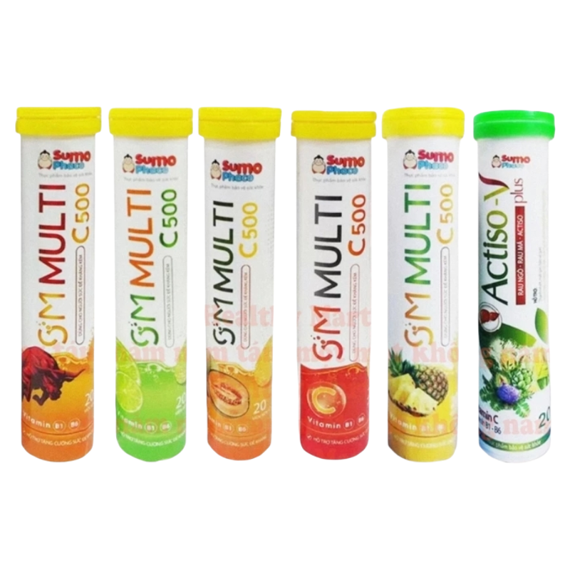 C Effervescent Drink Mixed with Water to Supplement Minerals and Vitamins for Everyone - Xee Effervescent Sumopharco