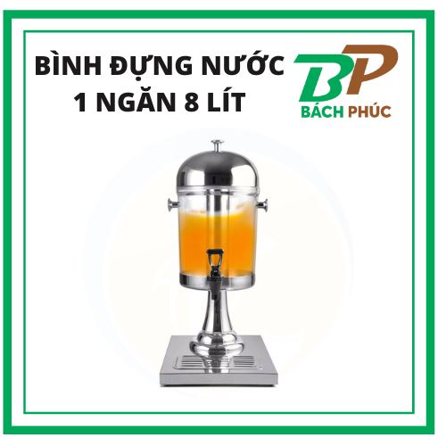Bình đựng trà bí đao 1 ngăn 8 lít - dụng cụ pha chế - kho pha chế bách phúc