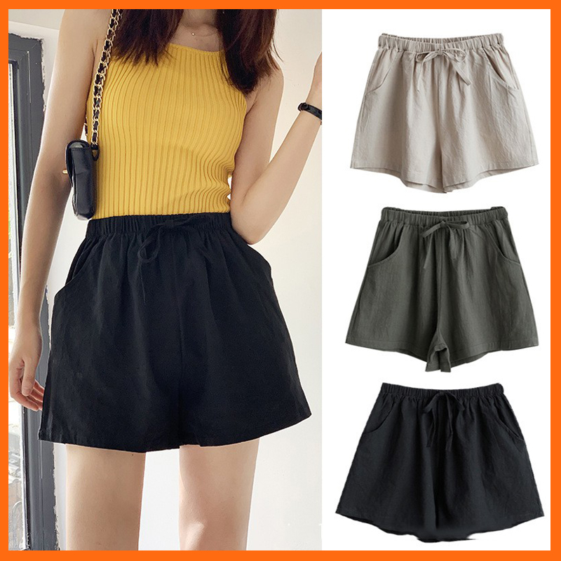 Quần short đũi nữ ống rộng cá tính MADELA