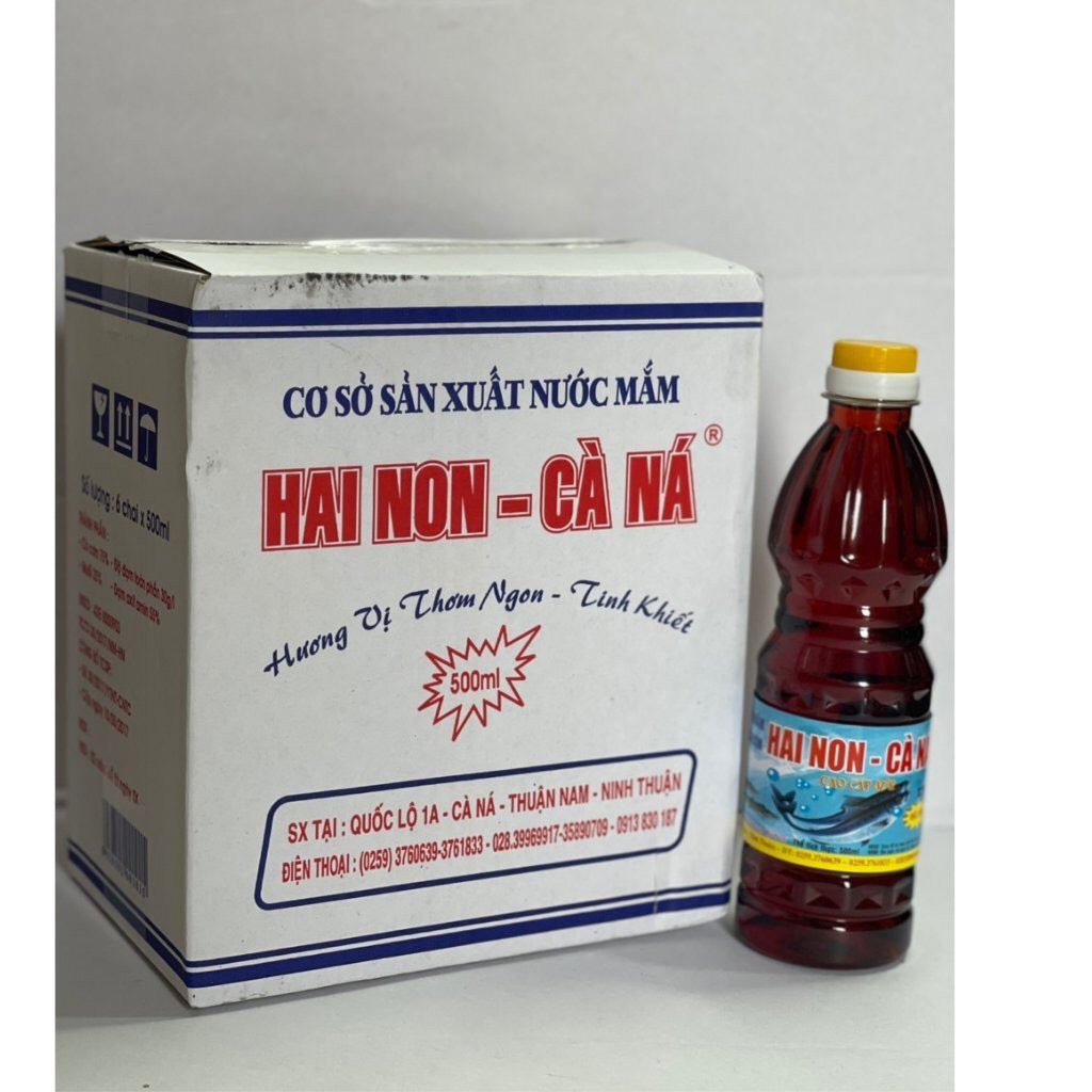 Nước mắm truyền thống Hai Non Cà Ná chai nhựa