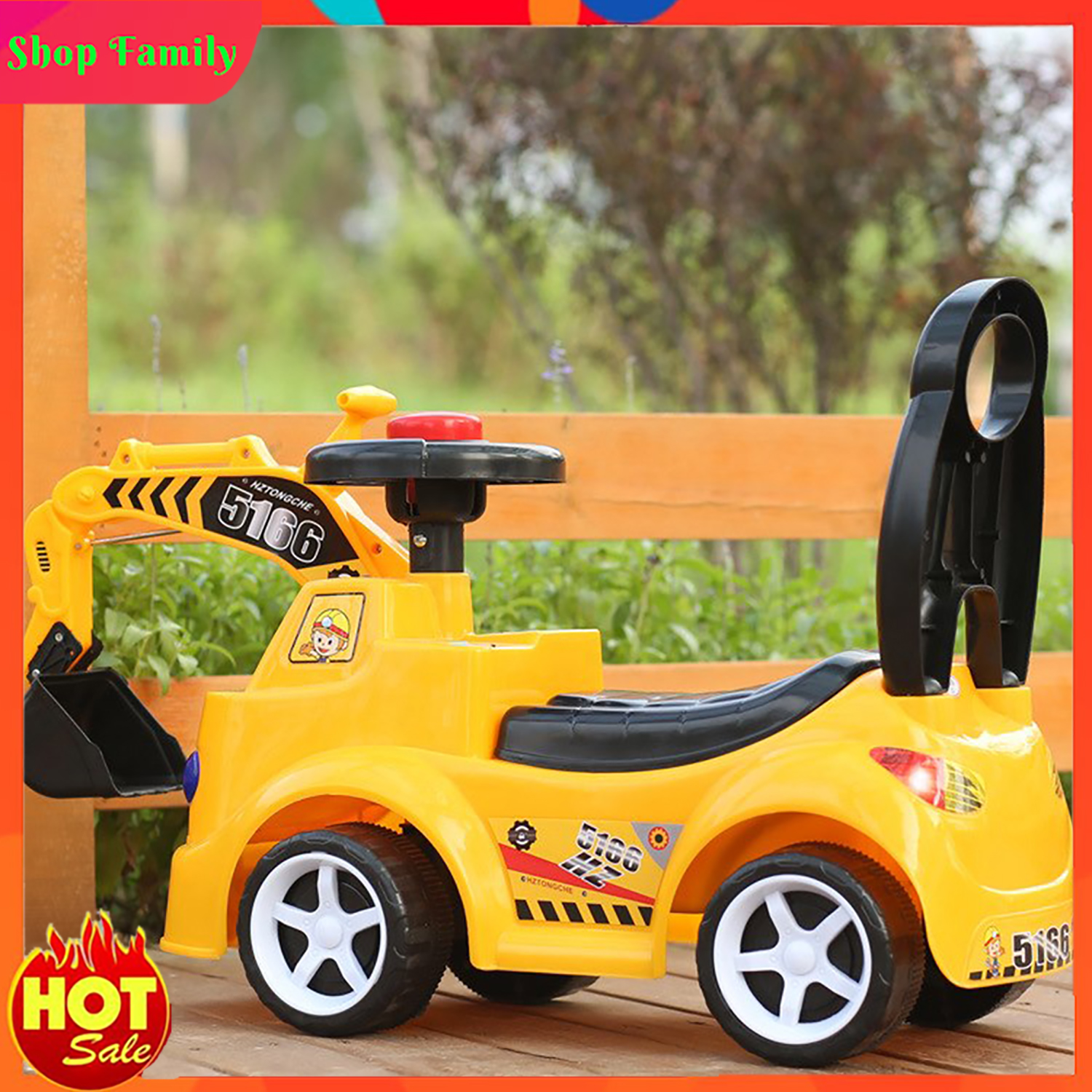 Xe cần cẩu, máy xúc, máy đào loại lớn, Món quà đặc biệt giành cho bé