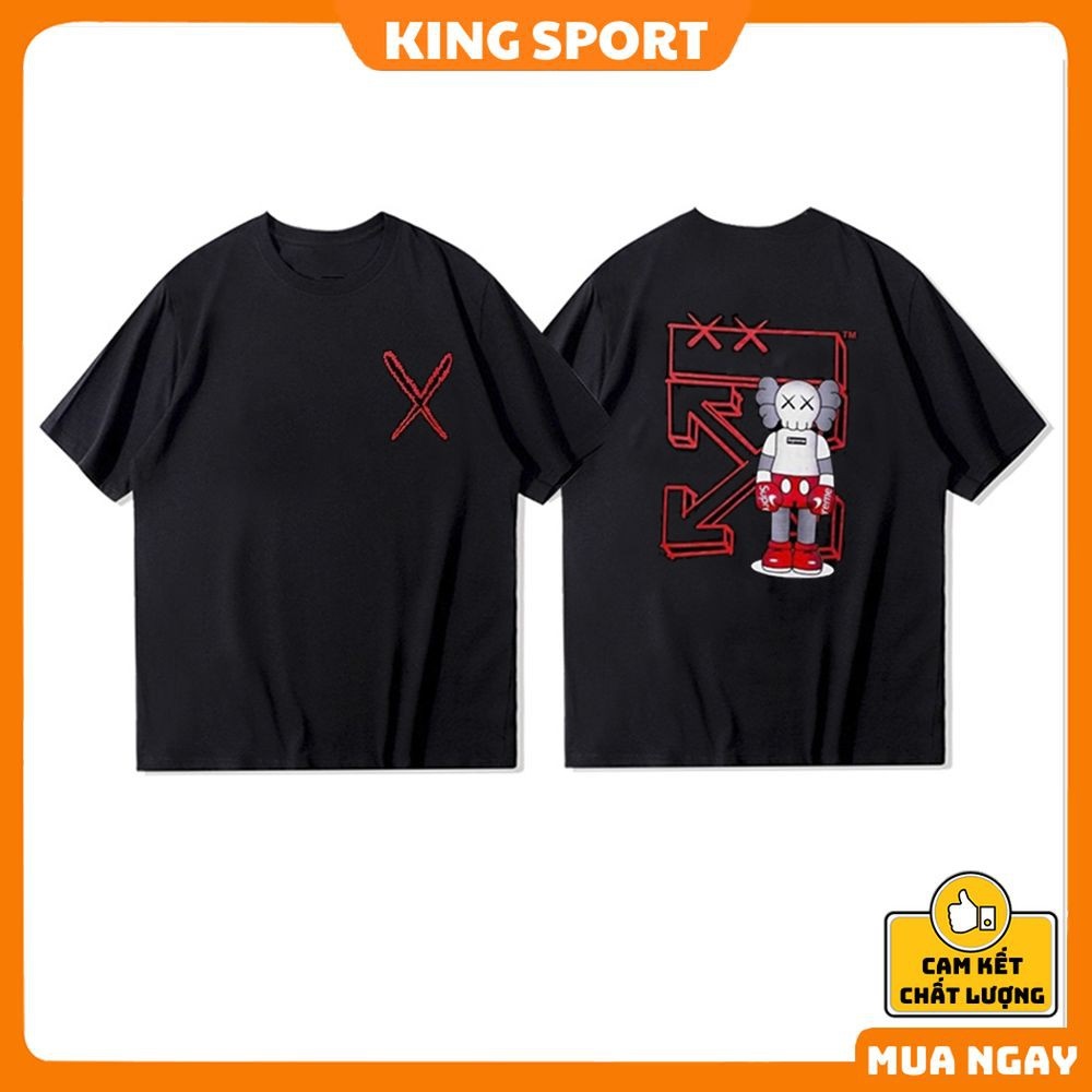 XianHuo Áo thun tay lỡ nam nữ unisex form rộng oversize thoáng mát basic tee cao cấp giá rẻ chính hãng KING SPORT