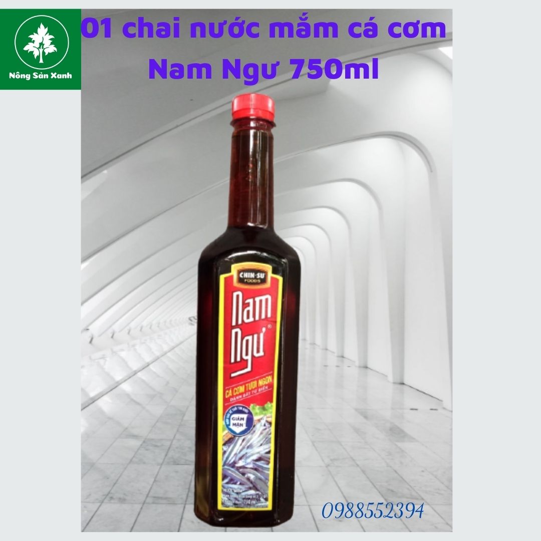 01 chai nước mắm nam ngư cá cơm 750ml