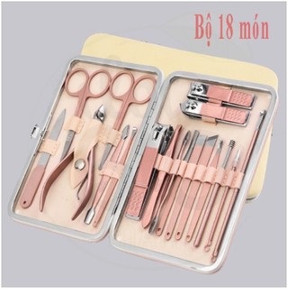 Bộ dụng cụ món làm móng – bộ bấm móng tay – bộ kềm cắt móng tay 18 món cao cấp