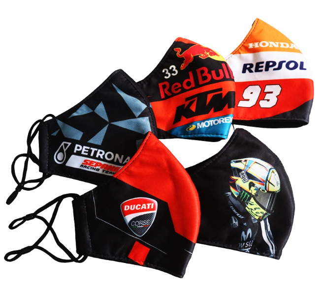 Khẩu trang vải in logo xe, 2 lớp kháng khuẩn