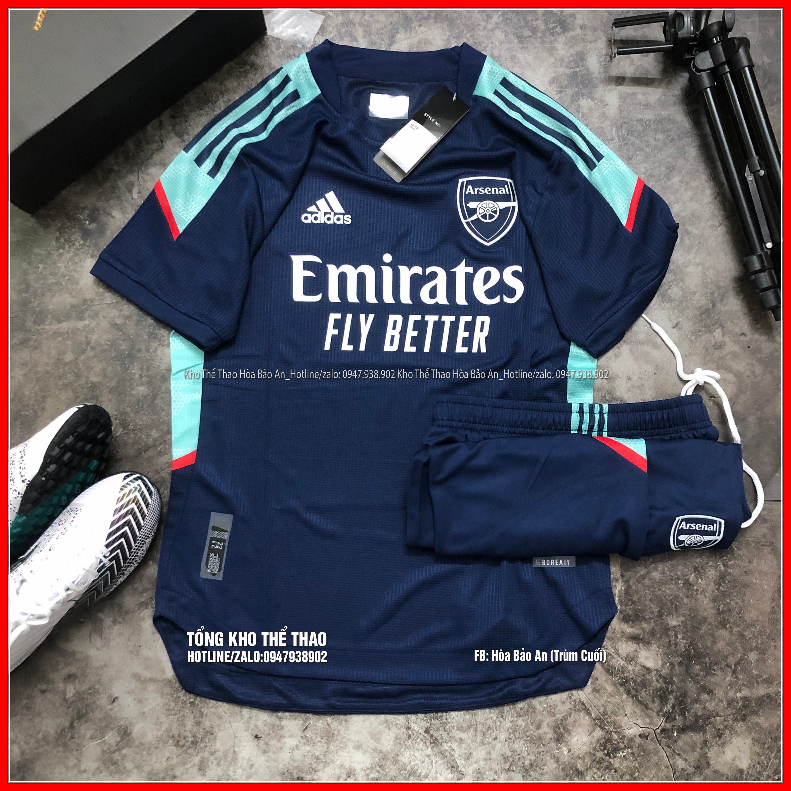 Bộ quần áo ddas banh ĐT Arsenal màu tím than hàng cao cấp mới về