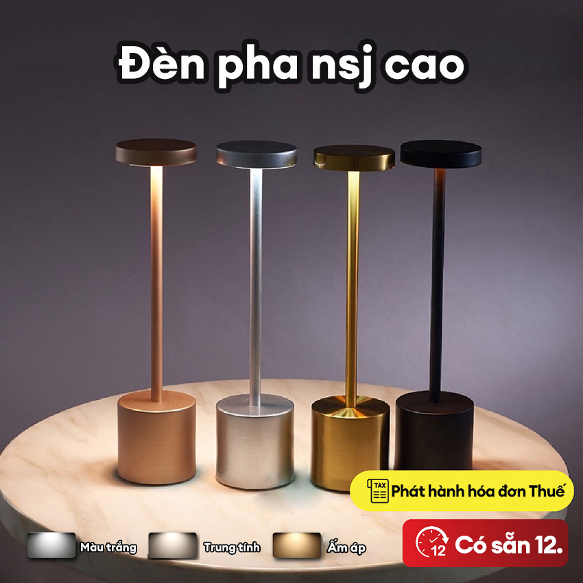 Rechargeable Aluminum Alloy LED Table Lamp Indoor Lighting USB Charging Touch Control Sensor Wireless Bedroom Night Light 3Light-Color Adjust Brightness Desk Lamp for Bedroom Bar Cafe Hotel Study