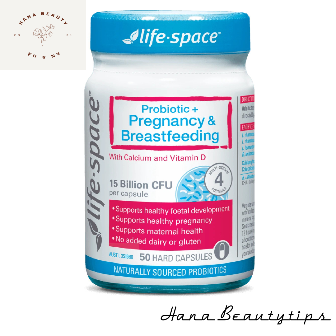 Viên uống men vi sinh dành cho bà bầu Life space probiotic+ pregnancy & breastfeeding 50 viên