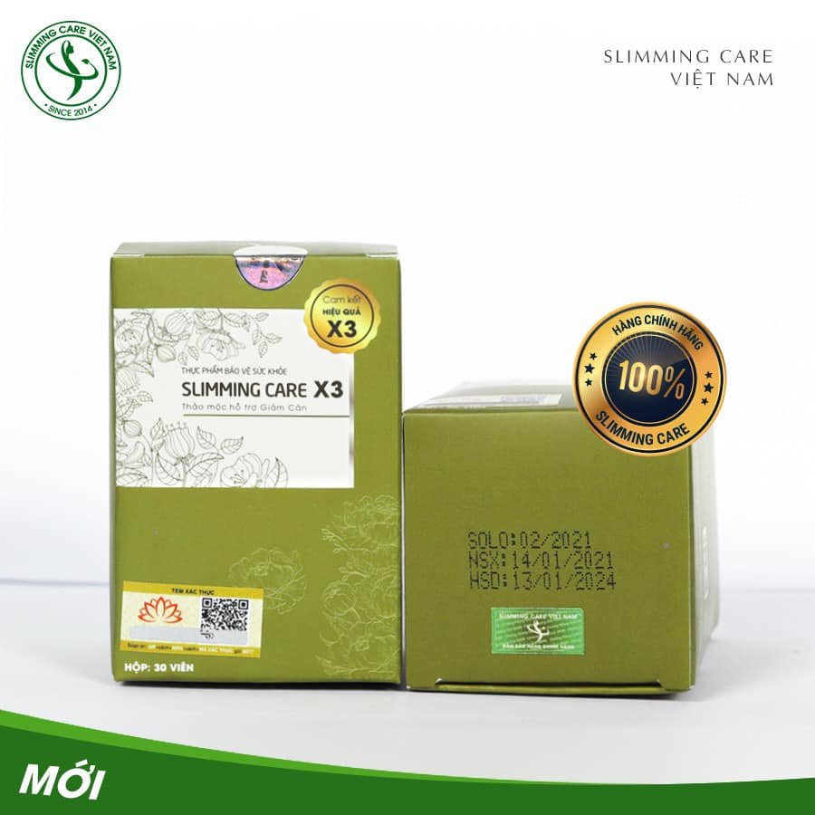 THẢO MỘC GIẢM CÂN SLIMMING CARE X3 (CAM KẾT HIỆU QUẢ)