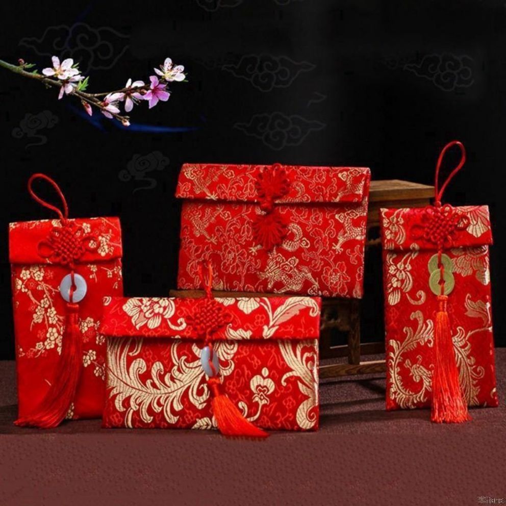 Combo 30 Bao lì xì vải gấm (Được lựa mẫu truyền thống)