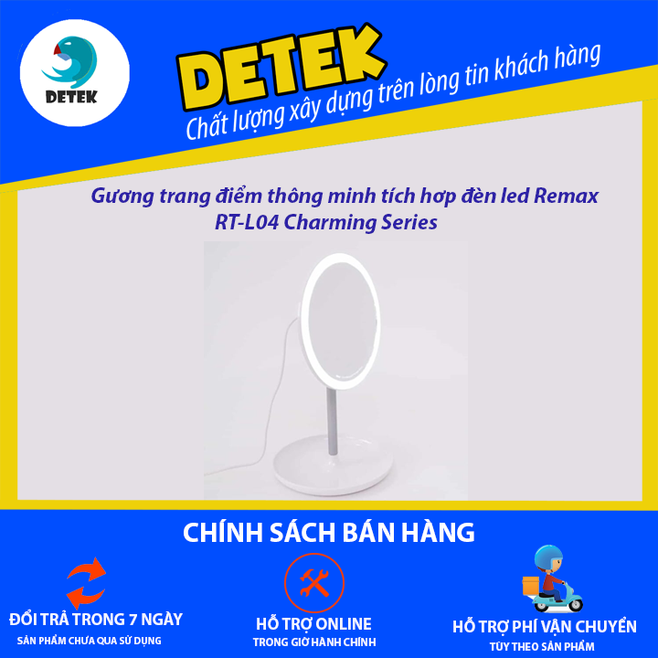 Gương trang điểm thông minh tích hơp đèn led Remax RT-L04 Charming Series