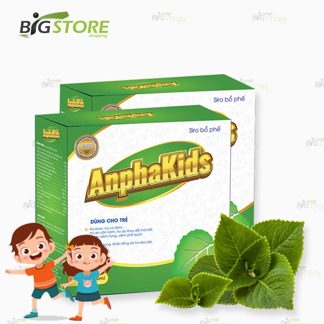 Siro bổ phế anphakids - "ho gió, ho khan, ho có đờm" | bigstore.shopping