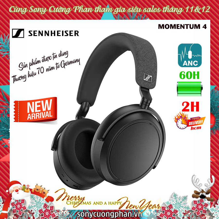Tai Nghe Chống Ồn SENNHEISER Momentum 4 Wireless - Hàng Chính Hãng - Bảo Hành 24 Tháng