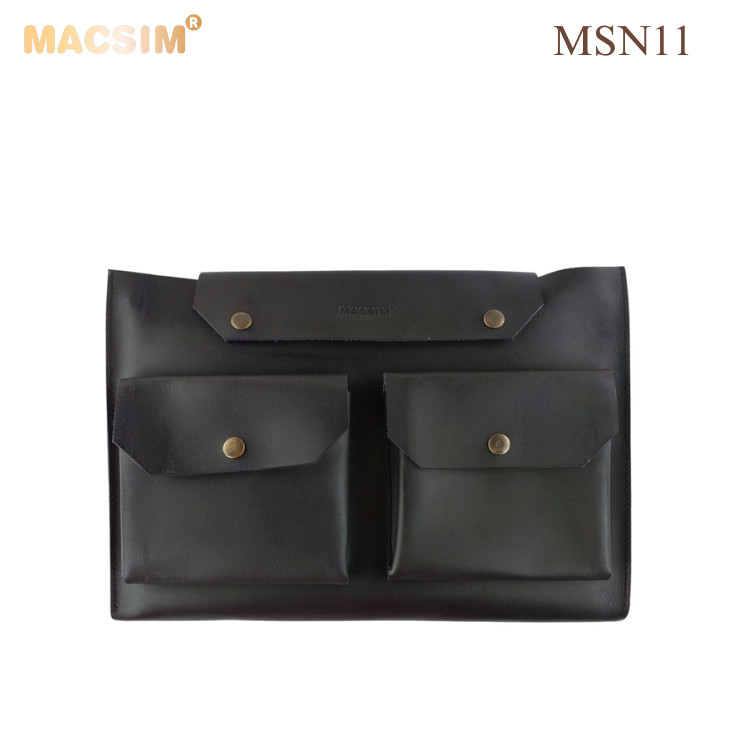 Túi laptop - Túi da cấp Macsim mã MSN11