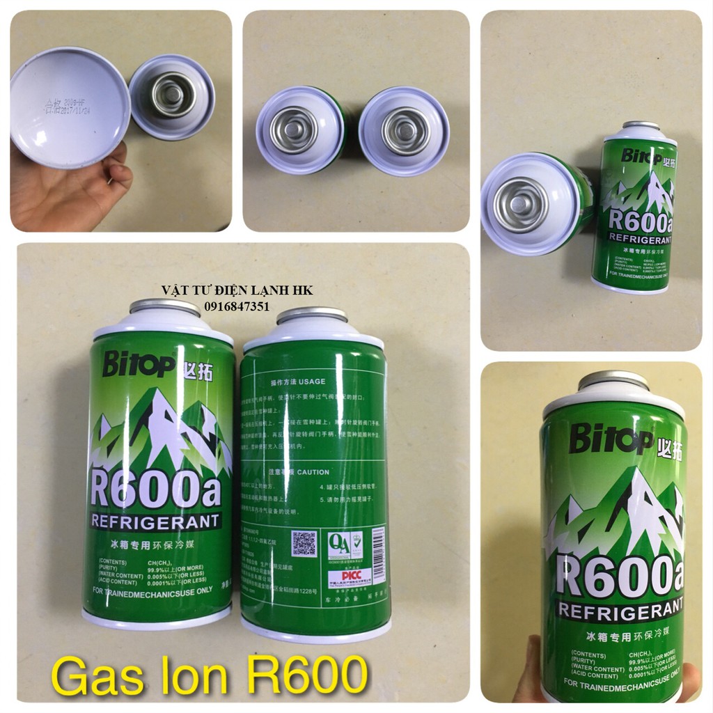 Gas lon r600a