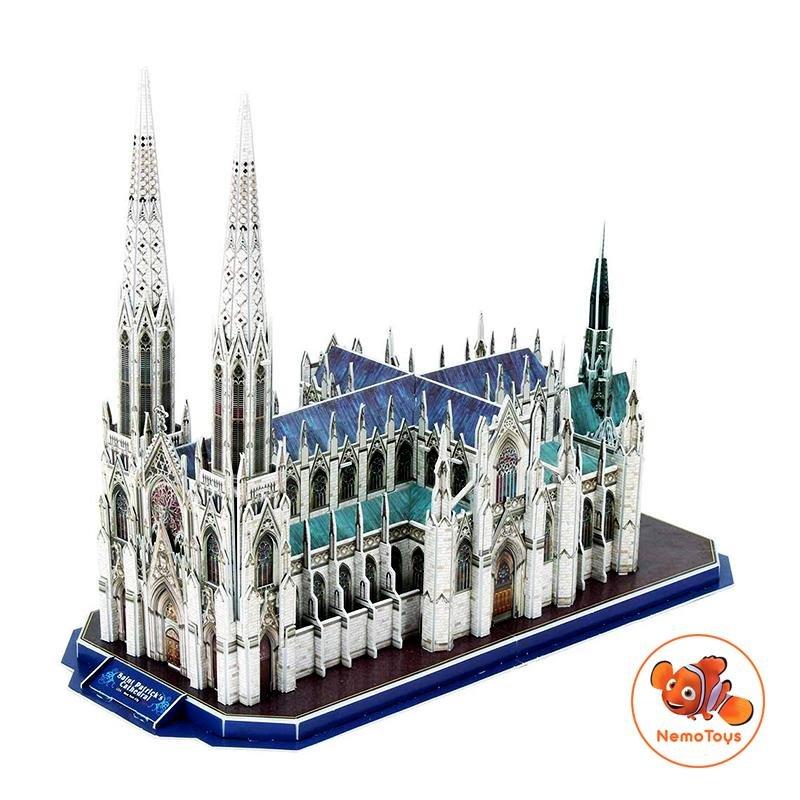 Mô hình giấy 3D CubicFun - Nhà thờ thánh Patrick - Mỹ