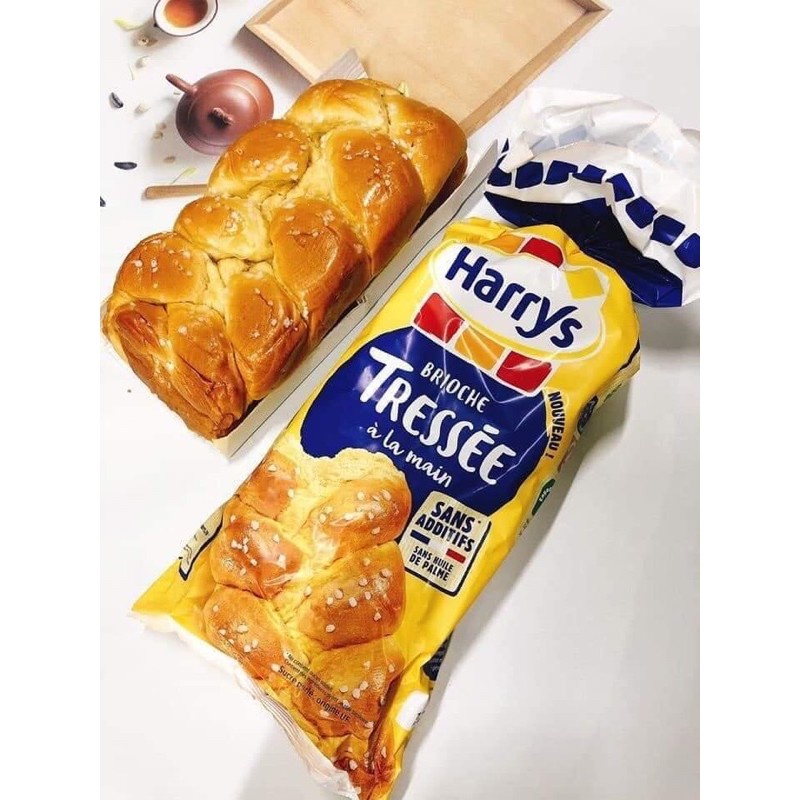 Bánh mì hoa cúc harrys brioche tressée 500g từ pháp