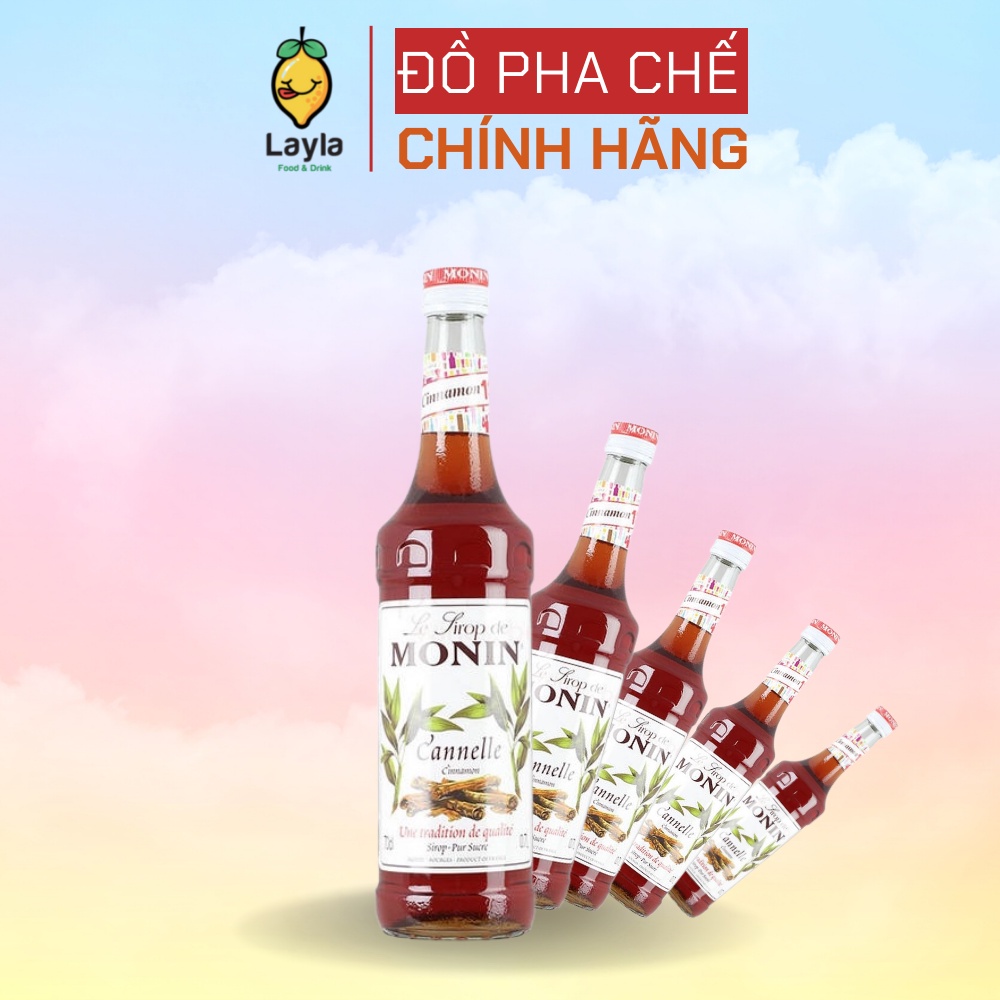 Siro syrup monin quế - cinnamon 700ml - siro quế