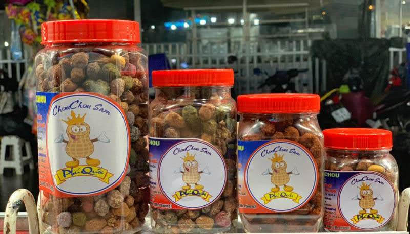 Đậu phộng rang Ông Tây 34 chou chou Sam Phú Quốc # Vị Phô mai #. Đặc sản đến từ Phú Quốc [ Hủ 300gr ]