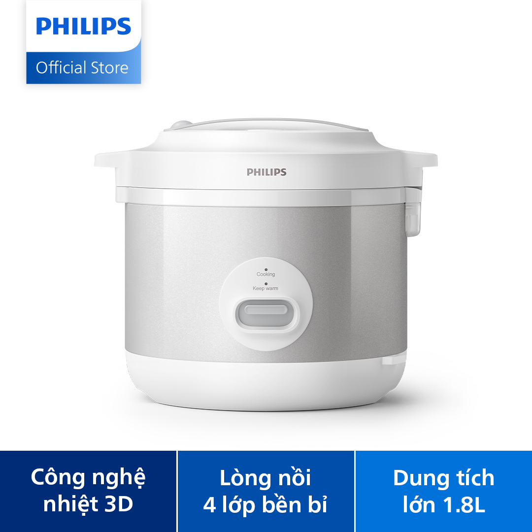  DEAL RẺ CHẠM SÀN MUA LÀ CÓ QUÀ  SỐ LƯỢNG CÓ HẠN  Nồi Cơm Điện Philips Dòng 1000 Series Philips HD3008 30 - Hàng Phân Phối Chính Hãng 