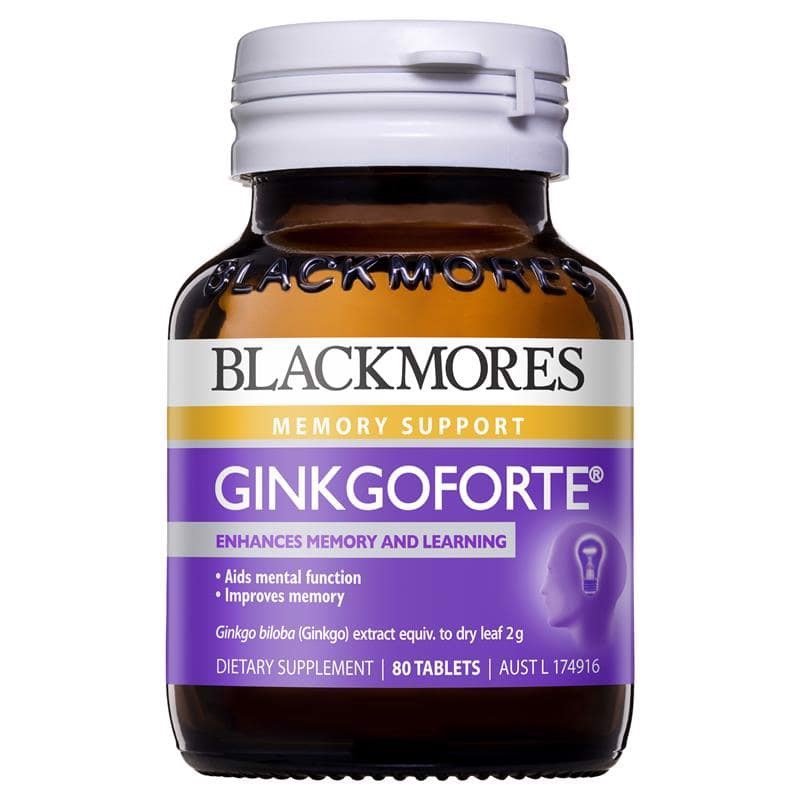 Blackmores Ginkgo Forte 2000mg 80 Tablets - Viên uống bổ não Blackmores Ginkgo Forte 80 viên