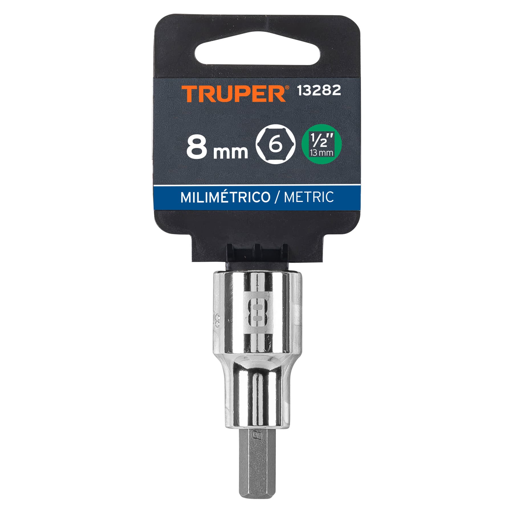 Đầu tuýp lục giác 8mm 1/2in truper 13282
